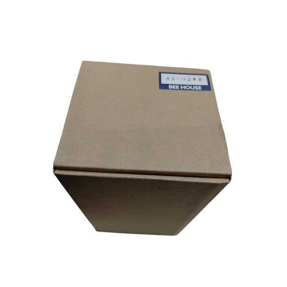 Vintage NOB Bee House Japan White Ceramic Airtight Canister 7" Kitchen Storage - Picture 11 of 12